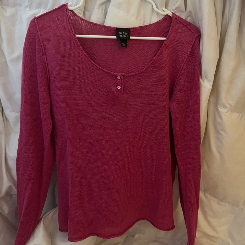 Eileen Fisher Pink Nit Sweater Size XS